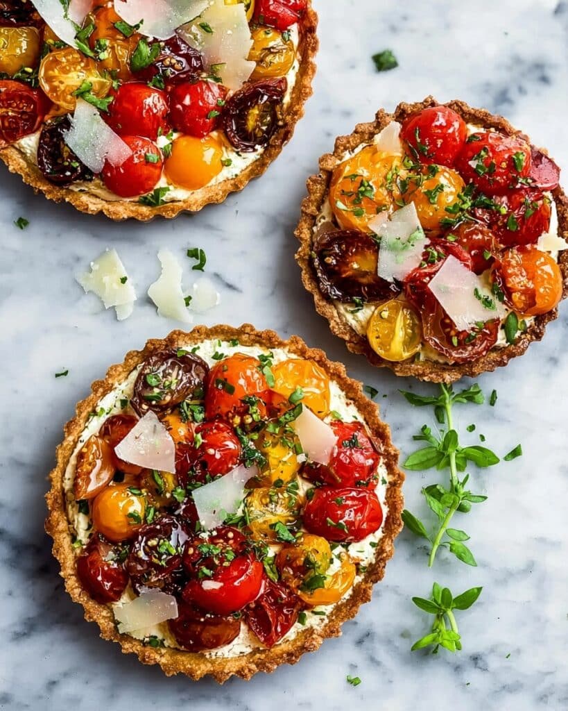 Cheese and Tomato Tart with Herb and Cheddar Crust Recipe