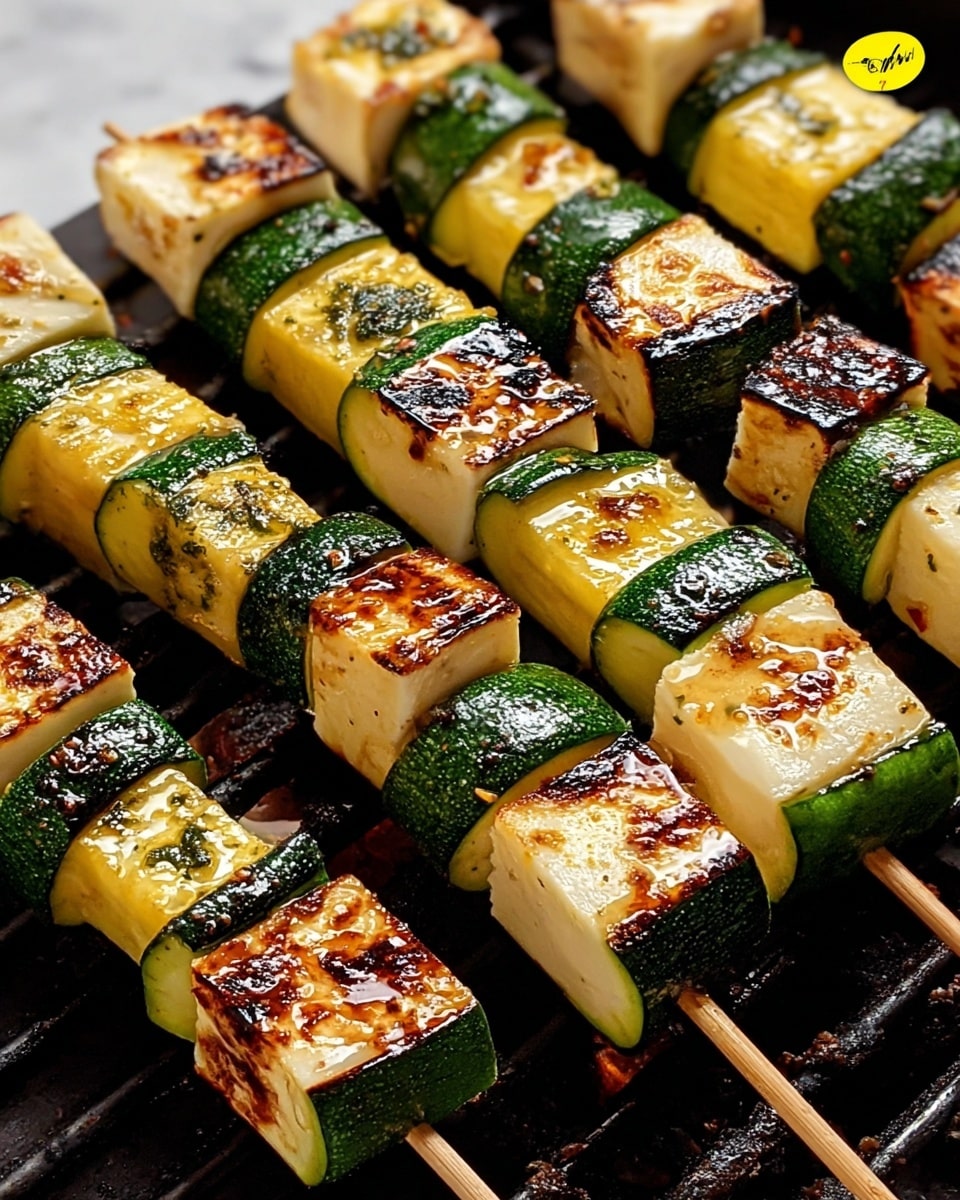 Irresistible Garlic Butter Zucchini Skewers Recipe