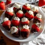 Chocolate Covered Cheesecake Strawberries Recipe