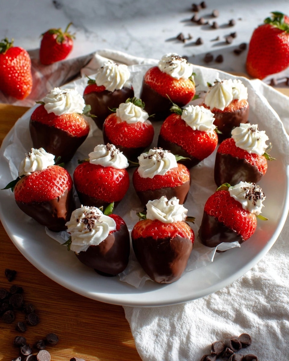 Chocolate Covered Cheesecake Strawberries Recipe