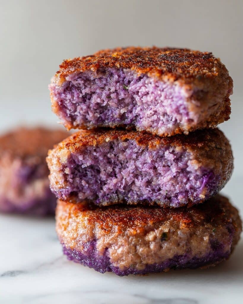Purple Sweet Potato Pan-Fried Mochi Recipe