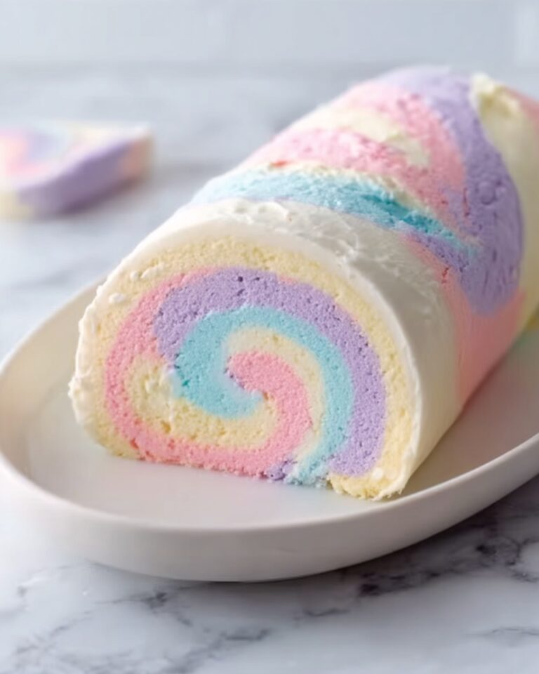 Watercolor Cake Roll Recipe