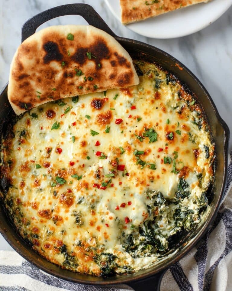 Four Cheese Spinach Artichoke Dip Recipe