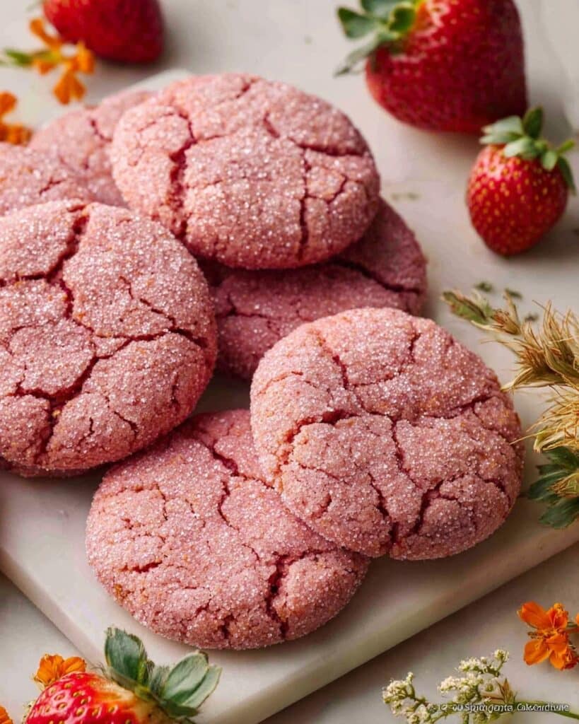 Vegan Strawberry Sugar Cookies Recipe