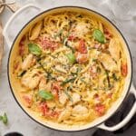 Chicken Tomato Pasta with Ricotta and Parmesan Recipe