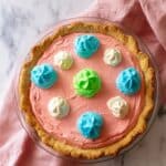 Imaginary Hook-Inspired Pie with No-Bake Cheesecake and Vibrant Whipped Topping Recipe