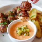 Cheeseburger Meatballs with Mini Mac Sauce Recipe