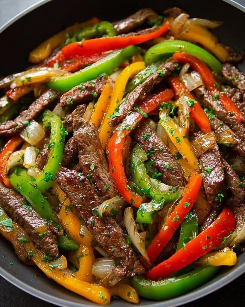 15-Minute Skillet Pepper Steak Recipe