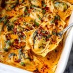 Vegan Baked Dumplings in Red Curry Coconut Sauce Recipe