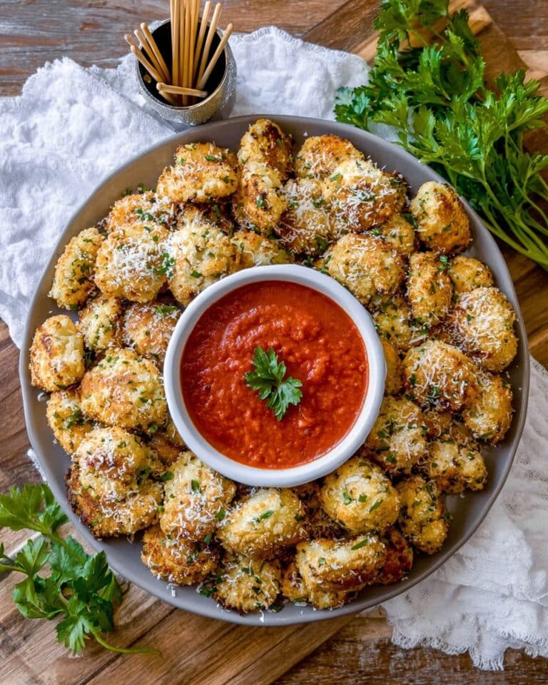 Tortellini Party Snacks with Marinara Dipping Sauce Recipe