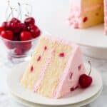 Cherry Almond Cake with Maraschino Cherry Buttercream Recipe