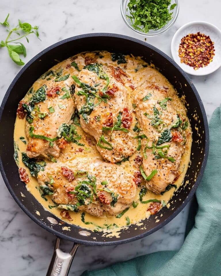 Tuscan Salmon in Sun-Dried Tomato Cream Sauce Recipe