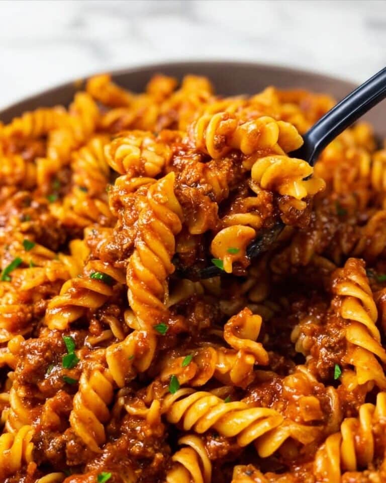 One Pot Beef Enchilada Pasta Recipe