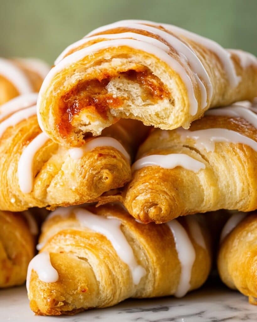 Pumpkin Pie Crescent Rolls with Maple Glaze Recipe