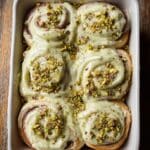 Small Batch Pistachio Cream Cinnamon Rolls Recipe