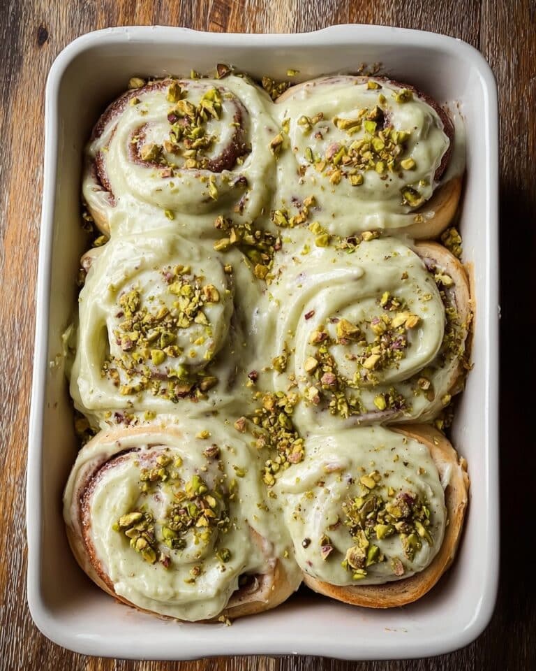 Small Batch Pistachio Cream Cinnamon Rolls Recipe