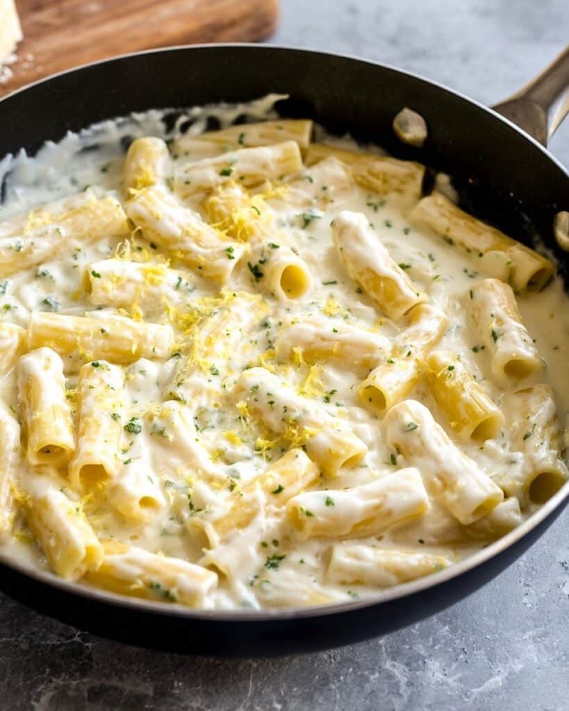 Lemon Garlic Cream Pasta Sauce Recipe