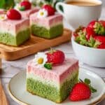 Strawberry Matcha Latte Cake Recipe