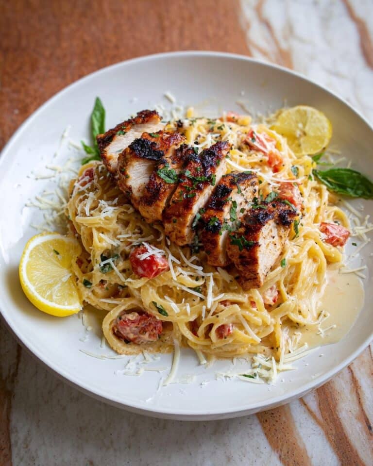Lemon Basil Chicken Pasta Recipe