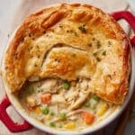 Individual Chicken Pot Pie in the Air Fryer Recipe