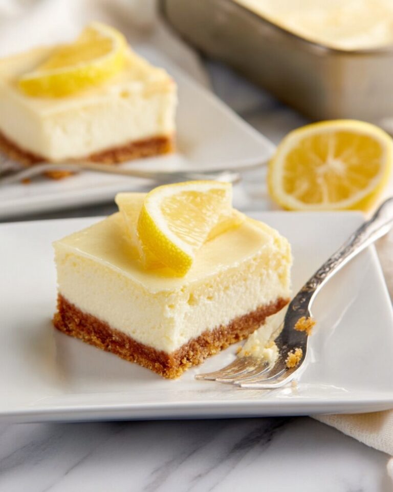 Lemon Cheesecake Bars Recipe