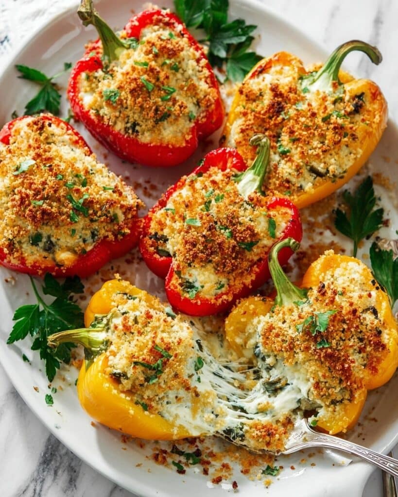Tuscan Ricotta Stuffed Peppers Recipe