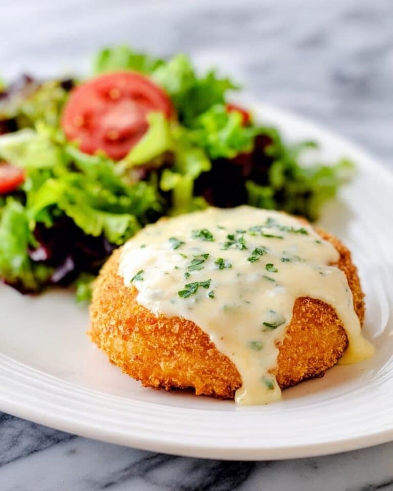 Chicken Pillows with Creamy Parmesan Sauce Recipe