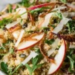 Honey Mustard Quinoa Apple Salad with Crispy Shallots Recipe