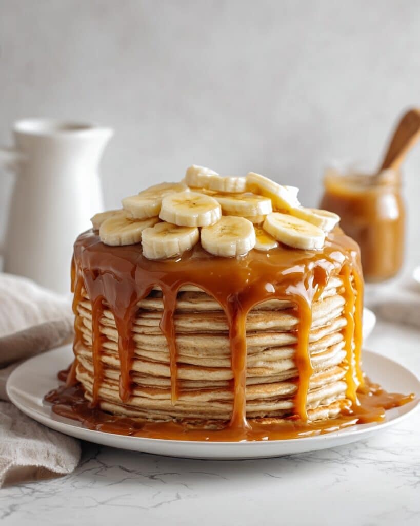 Banana Bread Crepe Cake with Butterscotch Recipe