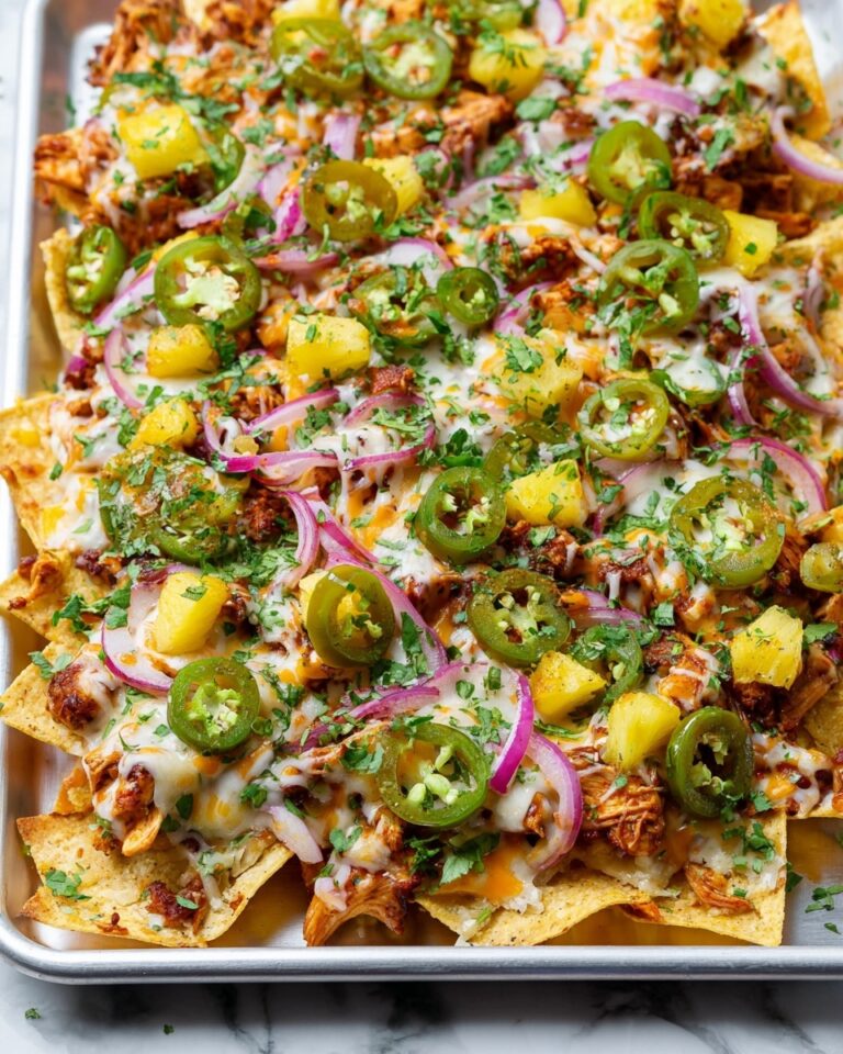 BBQ Chicken and Grilled Pineapple Nachos Recipe