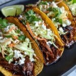 Flavorful Korean Beef Tacos with Gochujang Slaw in Crockpot Recipe