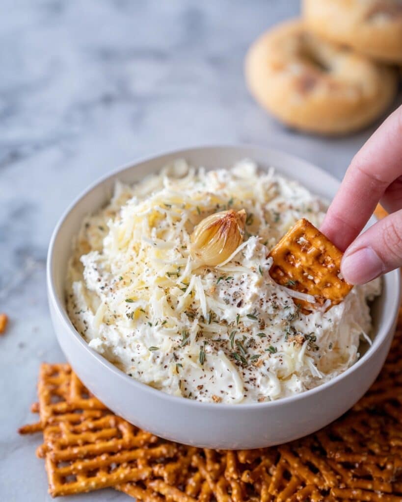 Creamy Roasted Garlic Dip Recipe