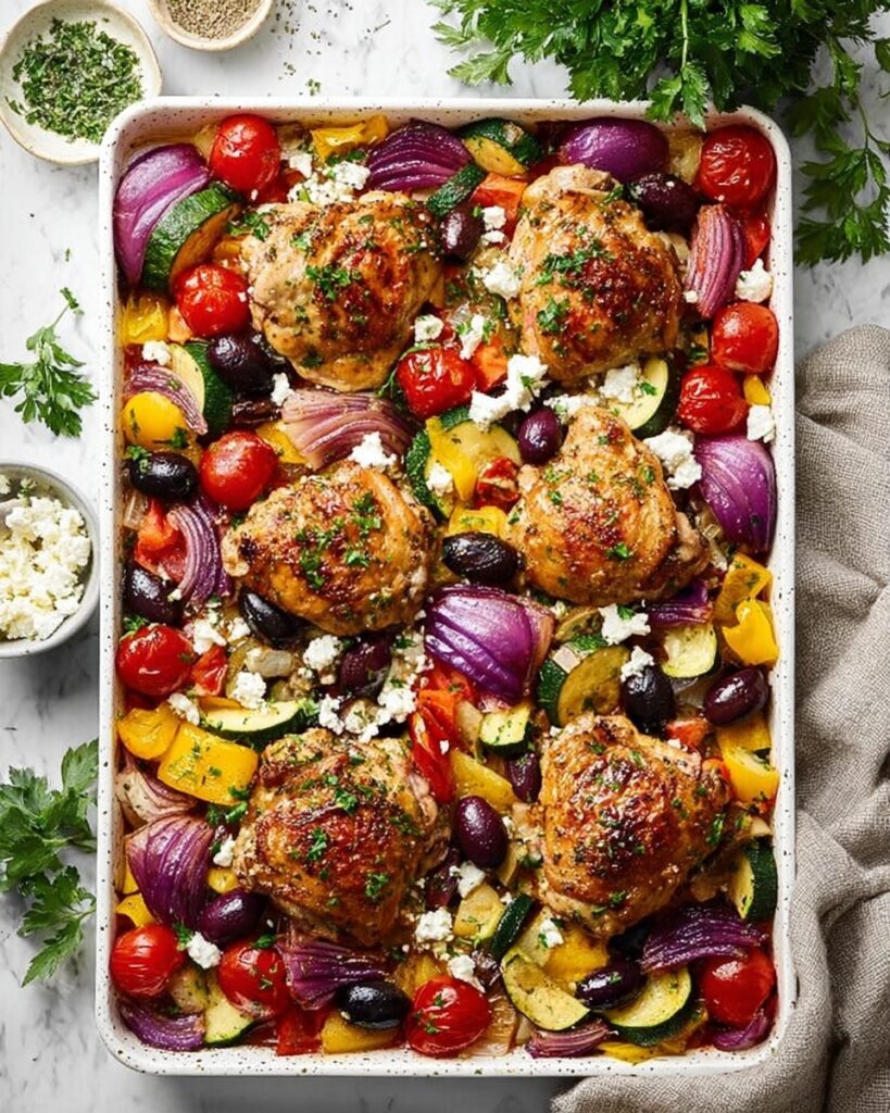 Greek Sheet Pan Chicken Recipe