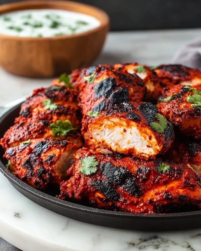 Tandoori Chicken Skewers (Air Fryer, Grill, Oven, BBQ) Recipe