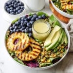 Grilled Pineapple Salad with Creamy Citrus Dressing Recipe