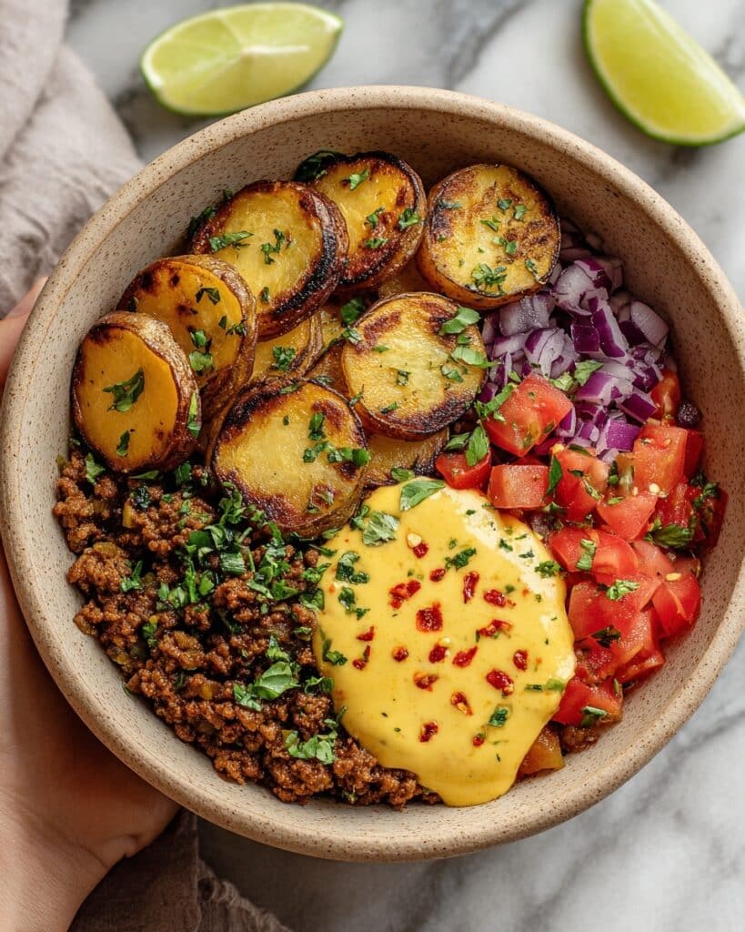 Loaded Fiesta Potato Bowls: Crispy & Cheesy Dinner Fun Recipe