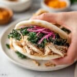 Mediterranean Chicken, Hummus, and Kale "Tacos Recipe