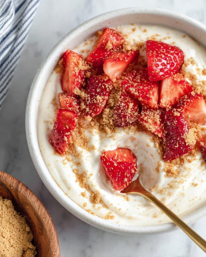 Strawberry Cheesecake Yogurt Bowl Recipe