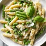 Garlic Parmesan Spring Vegetable Pasta Recipe