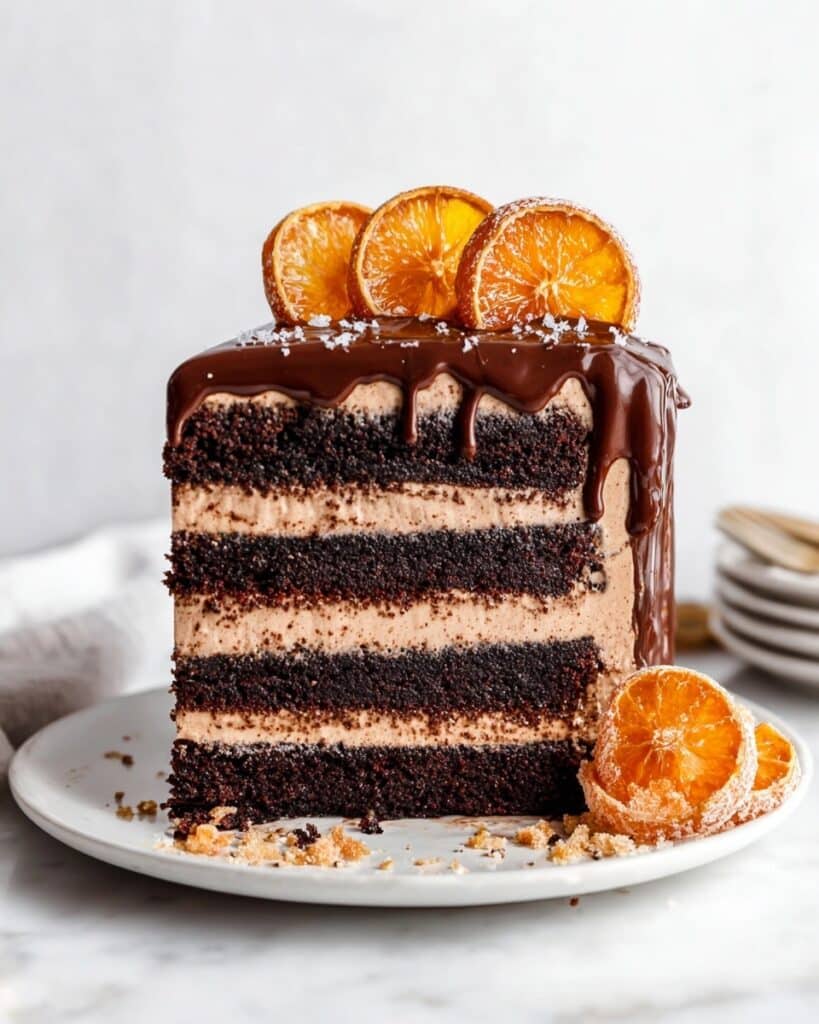 Dark Chocolate Blood Orange Cake Recipe