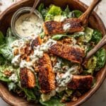 Blackened Salmon Caesar Salad with Creamy Tahini Twist Recipe