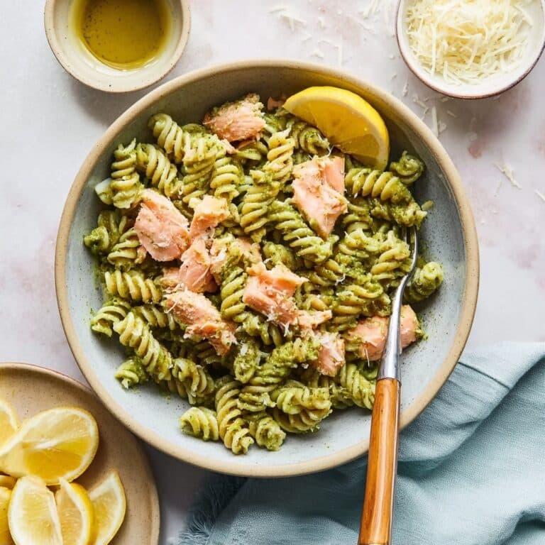 Salmon Pesto Pasta Recipe