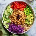 Chicken Crispy Rice Salad with Peanut Dressing Recipe