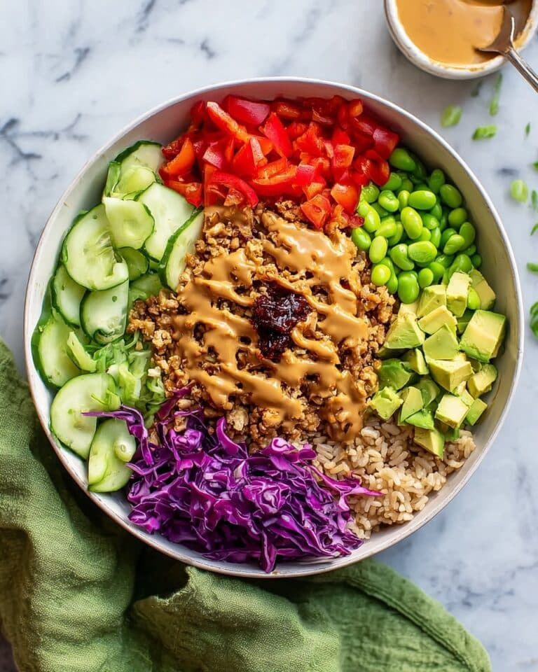 Chicken Crispy Rice Salad with Peanut Dressing Recipe