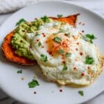 Sweet Potato Toast with Avocado and Eggs Recipe