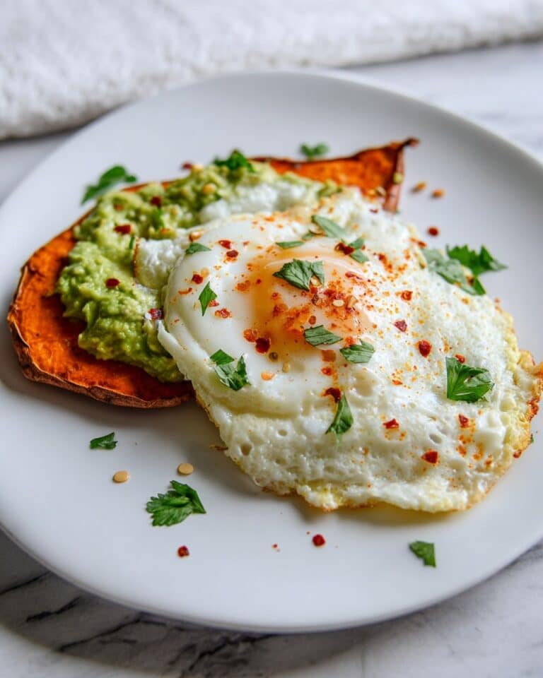 Sweet Potato Toast with Avocado and Eggs Recipe