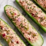 Tuna Cucumber Boats Recipe