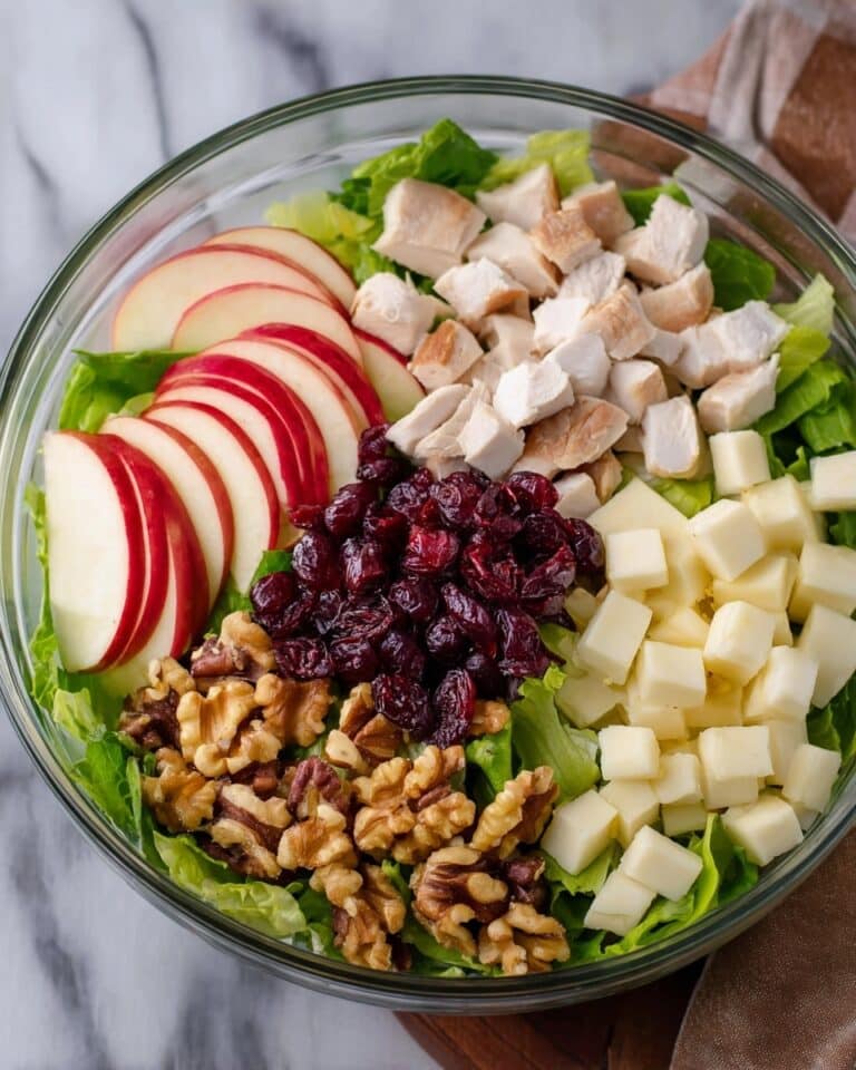 Apple Cranberry Salad with Turkey and Apple Cider Vinaigrette Recipe