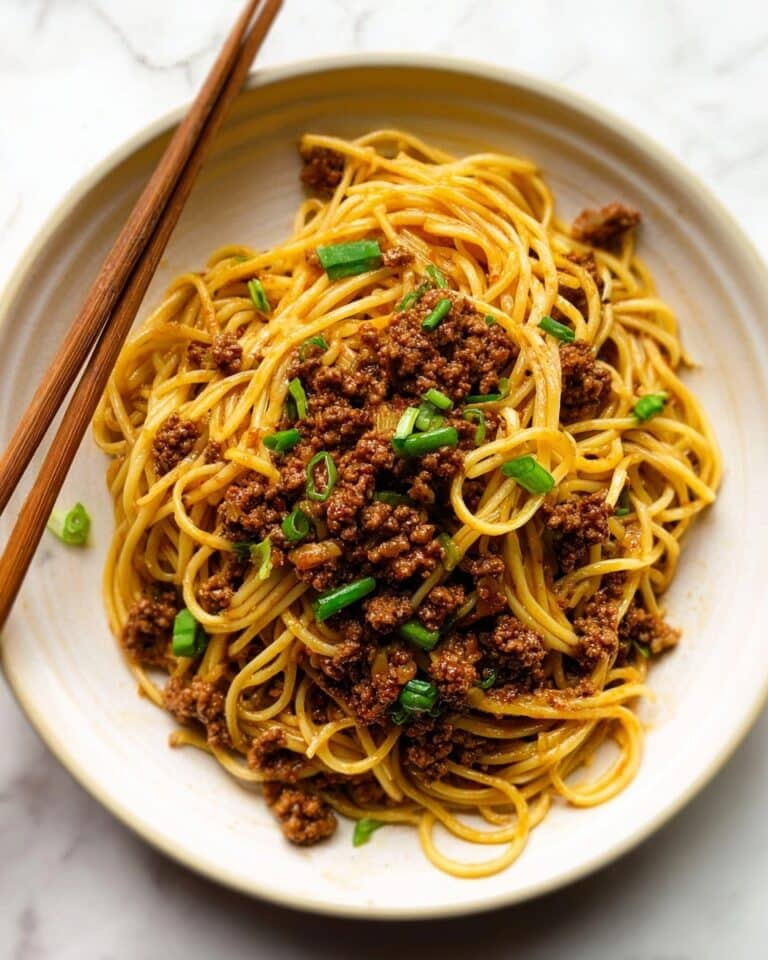 Korean Ground Beef Noodles Recipe