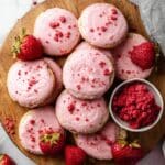 Iced Strawberry Sugar Cookies Recipe